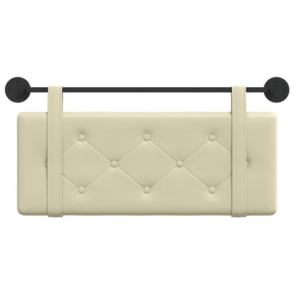 Grote foto vidaxl hangend hoofdeinde wandgemonteerd cr me 100 cm nep leer antiek en kunst stoelen en banken