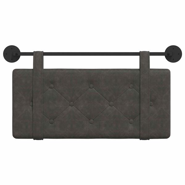 Grote foto vidaxl hangend hoofdeinde wandgemonteerd zwart 90 cm antiek pu antiek en kunst stoelen en banken