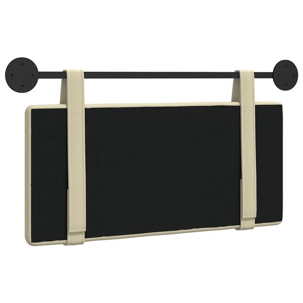 Grote foto vidaxl hangend hoofdeinde wandgemonteerd cr me 80 cm nep leer antiek en kunst stoelen en banken