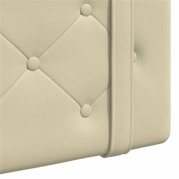 Grote foto vidaxl hangend hoofdeinde wandgemonteerd cr me 80 cm nep leer antiek en kunst stoelen en banken