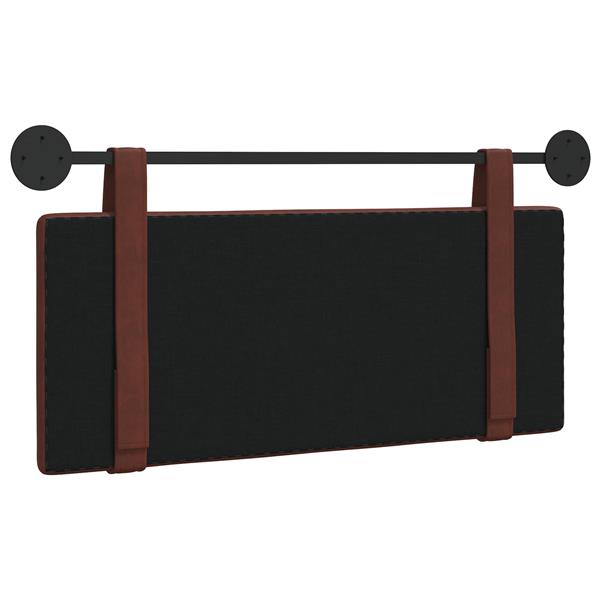 Grote foto vidaxl hangend hoofdbord glanzend bruin antiek pu antiek en kunst stoelen en banken