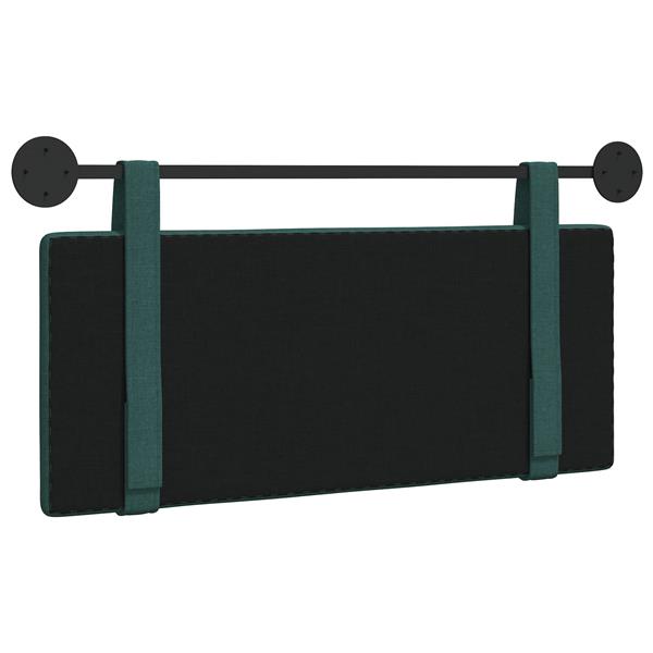 Grote foto vidaxl hangend hoofdeinde effen donkergroen 110 x 55 x 5 cm stof antiek en kunst stoelen en banken