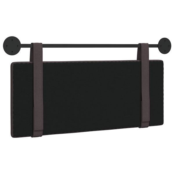 Grote foto vidaxl hangend hoofdeinde effen donkerbruin 110 x 55 x 5 cm stof antiek en kunst stoelen en banken