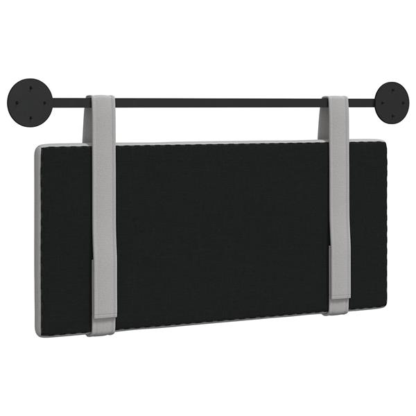 Grote foto vidaxl hangend hoofdeinde effen wolkengrijs 100 x 55 x 5 cm stof antiek en kunst stoelen en banken