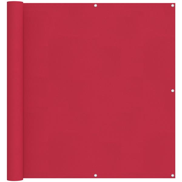 Grote foto vidaxl balkon scherm bordeauxrood 120 x 1000 cm pu gecoat oxford alu tuin en terras overige tuin en terras