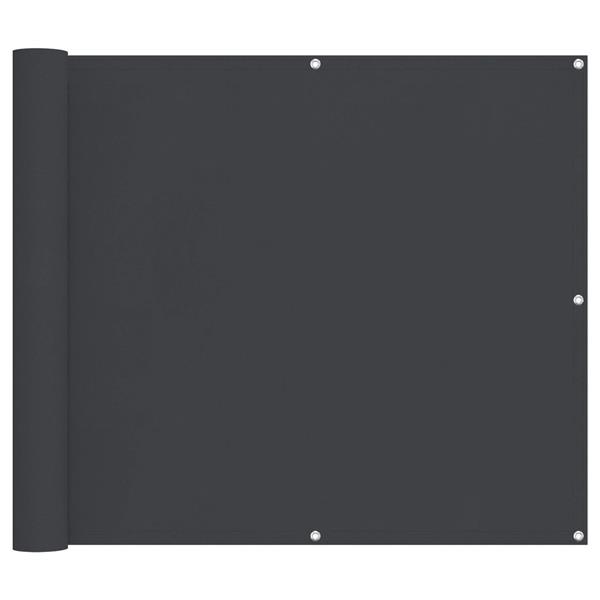 Grote foto vidaxl balkon scherm zwart 100 x 400 cm oxford stof tuin en terras overige tuin en terras