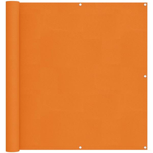 Grote foto vidaxl balkon scherm oranje 120 x 200 cm pu gecoat oxford alu tuin en terras overige tuin en terras