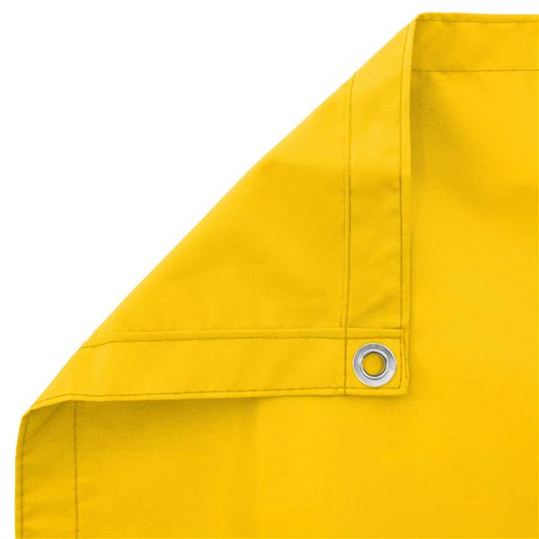 Grote foto vidaxl balkon scherm geel 90 x 200 cm pu gecoat oxford alu tuin en terras overige tuin en terras