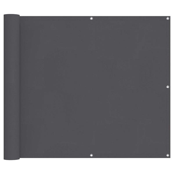 Grote foto vidaxl balkon scherm antraciet 100 x 200 cm oxford stof tuin en terras overige tuin en terras