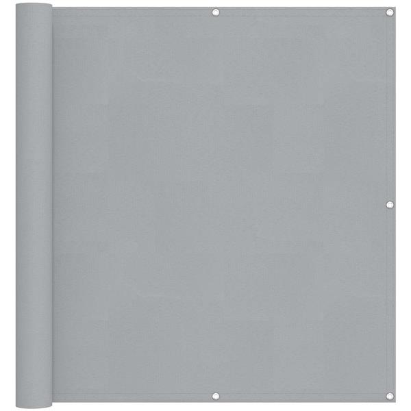 Grote foto vidaxl balkon scherm lichtgrijs 110 x 300 cm oxford stof tuin en terras overige tuin en terras