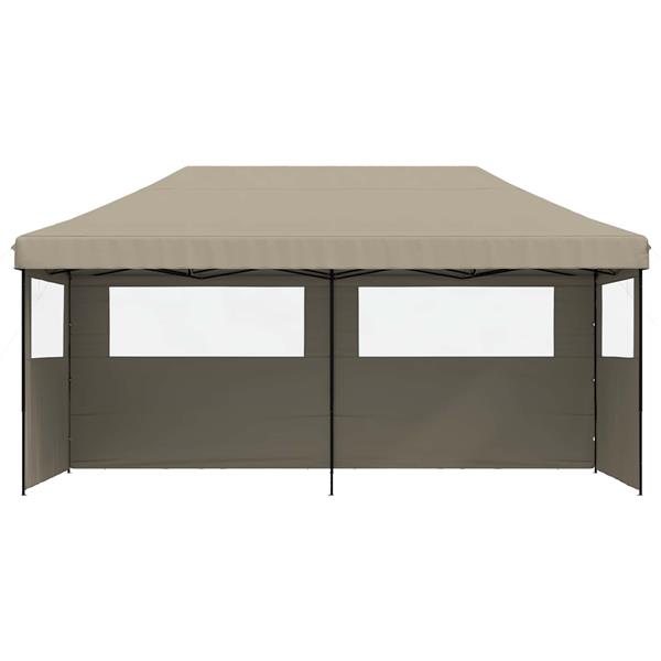 Grote foto vidaxl partytent taupe 292 x 580 x 315 cm oxford stof tuin en terras overige tuin en terras