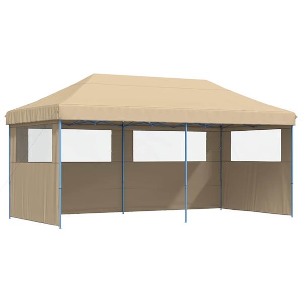 Grote foto vidaxl partytent beige 292 x 580 x 315 cm oxford stof tuin en terras overige tuin en terras