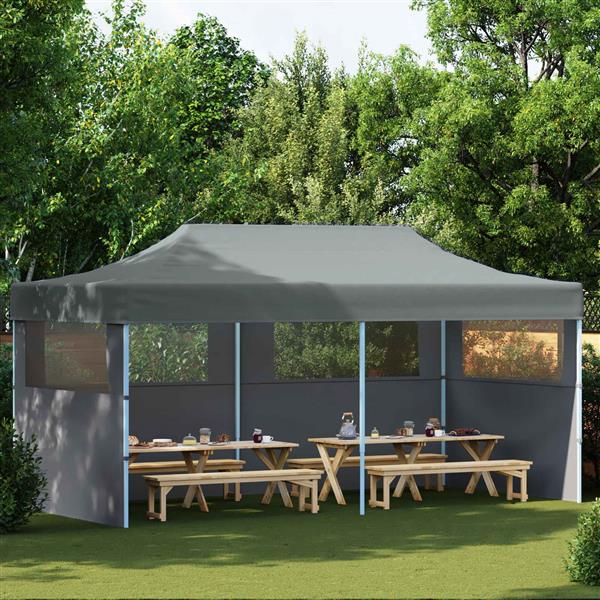 Grote foto vidaxl partytent antraciet 291 x 580 x 315 cm oxford stof tuin en terras overige tuin en terras