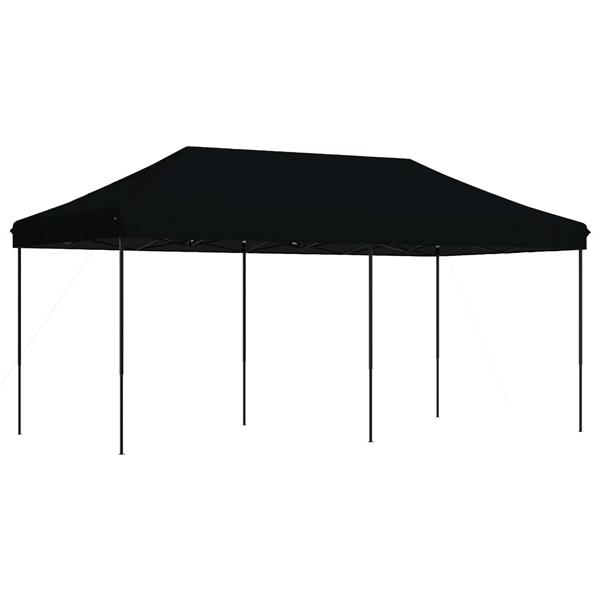 Grote foto vidaxl partytent zwart 292 x 580 x 315 cm oxford stof tuin en terras overige tuin en terras