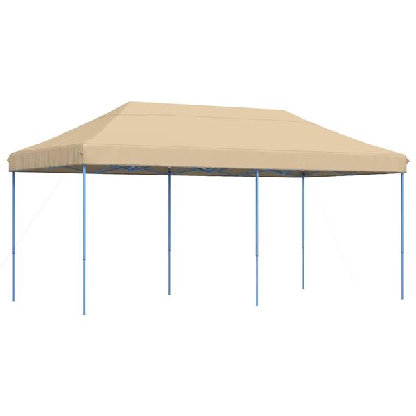 Grote foto vidaxl partytent beige 292 x 580 x 315 cm oxford stof tuin en terras overige tuin en terras