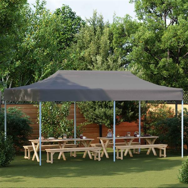 Grote foto vidaxl partytent antraciet 291 x 580 x 315 cm oxford stof tuin en terras overige tuin en terras