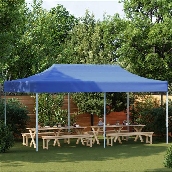 Grote foto vidaxl partytent blauw 291 x 580 x 315 cm oxford stof tuin en terras overige tuin en terras