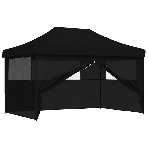 Grote foto vidaxl partytent zwart 292 x 440 x 315 cm oxford stof tuin en terras overige tuin en terras