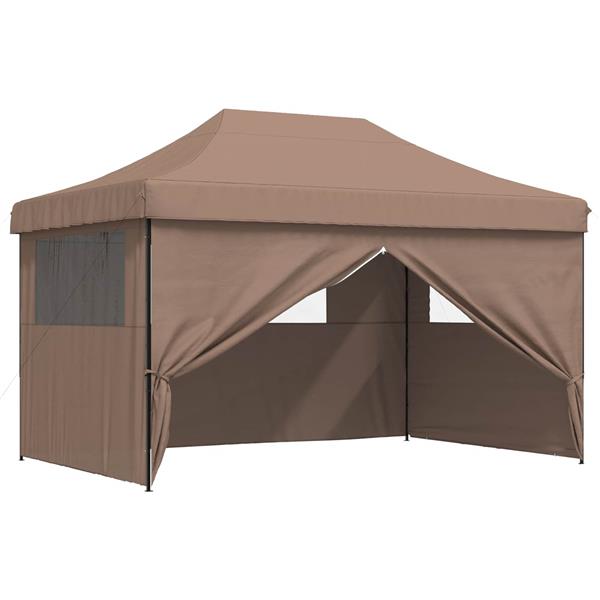 Grote foto vidaxl partytent bruin 292 x 440 x 315 cm oxford stof tuin en terras overige tuin en terras