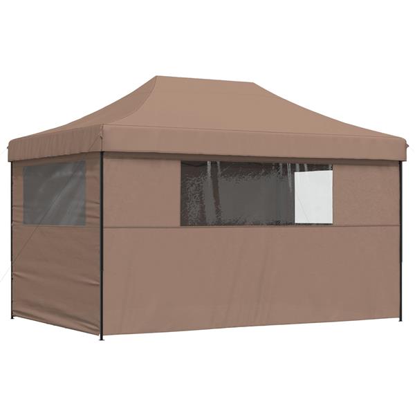 Grote foto vidaxl partytent bruin 292 x 440 x 315 cm oxford stof tuin en terras overige tuin en terras