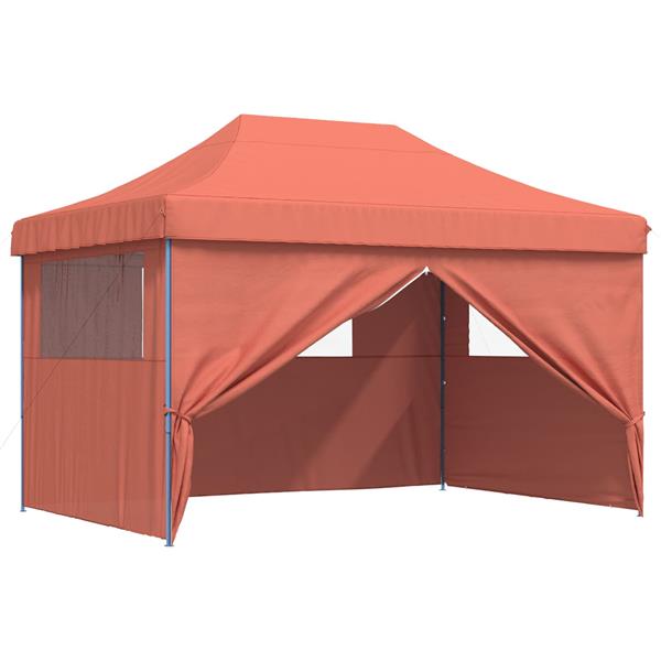 Grote foto vidaxl partytent terracotta 279 x 410 x 315 cm oxford stof tuin en terras overige tuin en terras