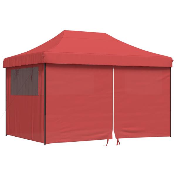 Grote foto vidaxl partytent bordeauxrood 279 x 410 x 315 cm oxford stof tuin en terras overige tuin en terras