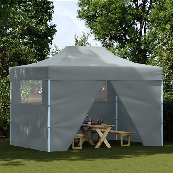 Grote foto vidaxl partytent antraciet 280 x 410 x 315 cm oxford stof tuin en terras overige tuin en terras