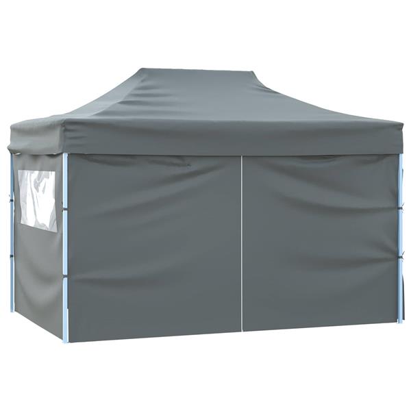 Grote foto vidaxl partytent antraciet 280 x 410 x 315 cm oxford stof tuin en terras overige tuin en terras