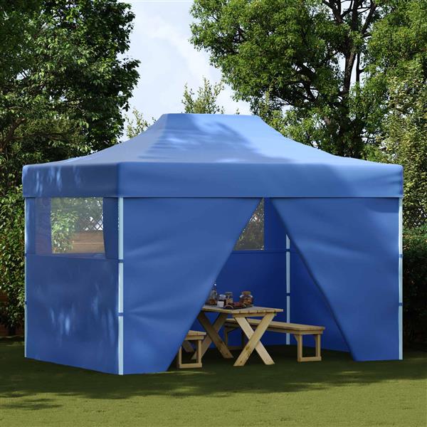 Grote foto vidaxl partytent blauw 280 x 410 x 315 cm oxford stof tuin en terras overige tuin en terras