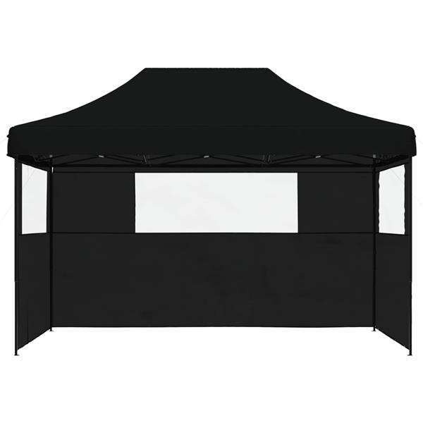 Grote foto vidaxl partytent zwart 279 x 410 x 315 cm oxford stof tuin en terras overige tuin en terras