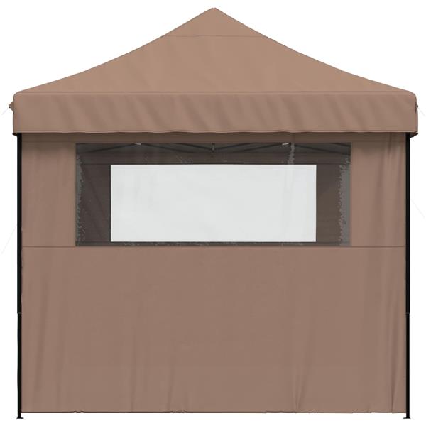 Grote foto vidaxl partytent bruin 279 x 410 x 315 cm oxford stof tuin en terras overige tuin en terras