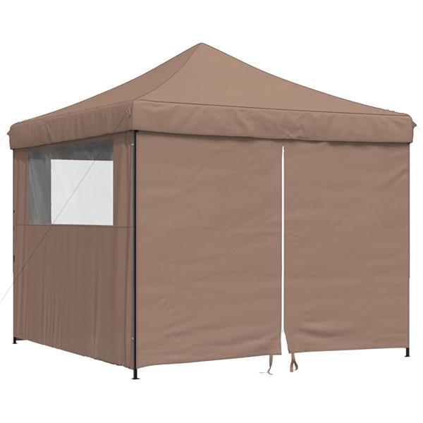 Grote foto vidaxl partytent bruin 292 x 292 x 315 cm oxford stof tuin en terras overige tuin en terras