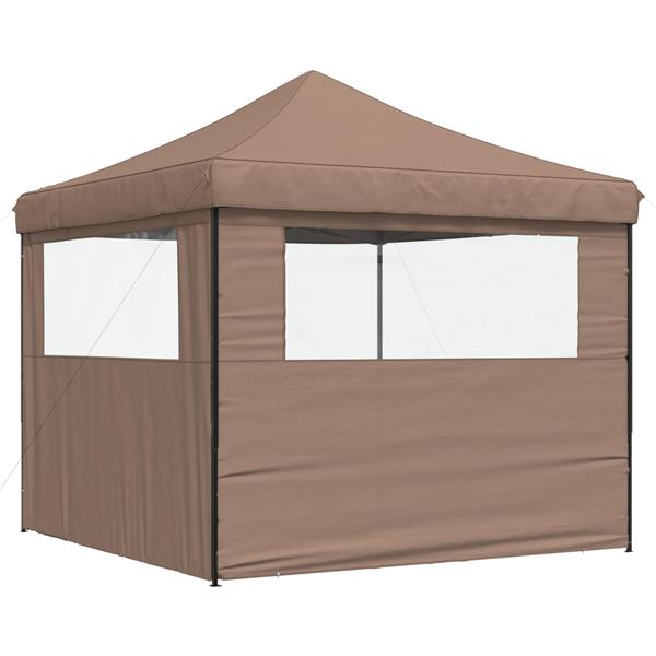 Grote foto vidaxl partytent bruin 292 x 292 x 315 cm oxford stof tuin en terras overige tuin en terras