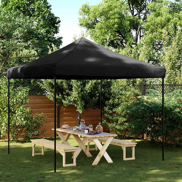 Grote foto vidaxl partytent zwart 292 x 292 x 315 cm oxford stof tuin en terras overige tuin en terras