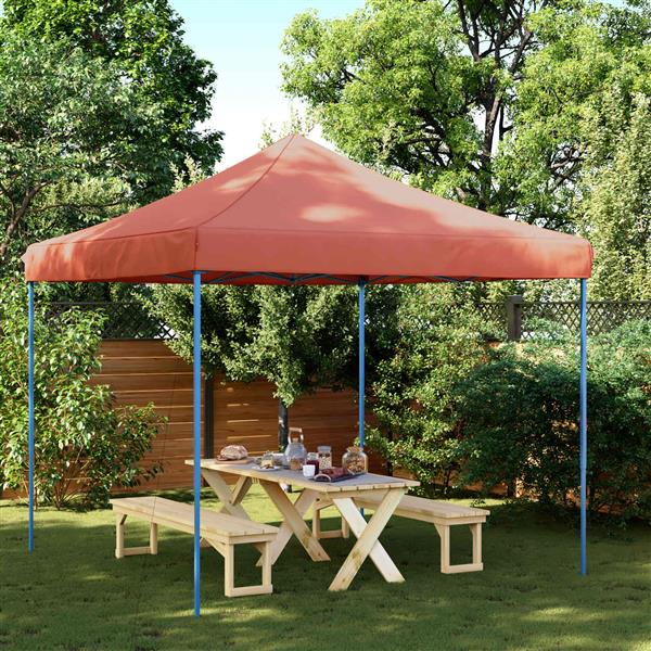 Grote foto vidaxl partytent terracotta 292 x 292 x 315 cm oxford stof tuin en terras overige tuin en terras