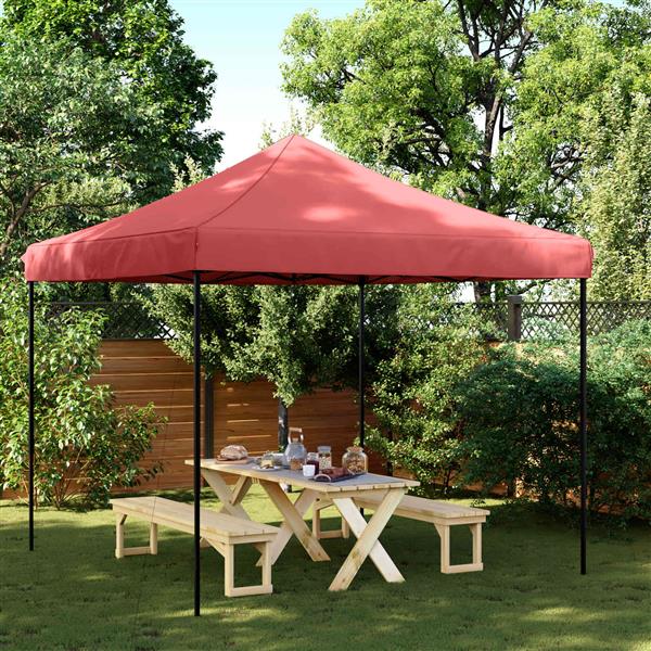 Grote foto vidaxl partytent bordeauxrood 292 x 292 x 315 cm oxford stof tuin en terras overige tuin en terras