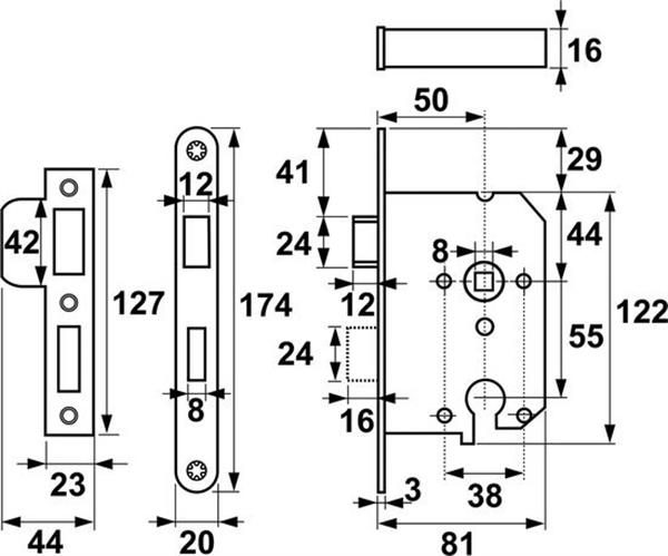 Grote foto axa dag nachtslot 7145 pc55 doe het zelf en verbouw gereedschappen en machines