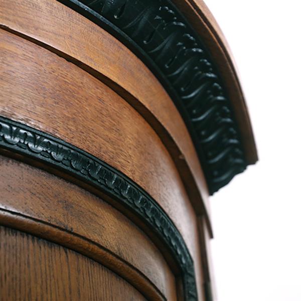 Grote foto zeer brede art deco 5 deurs kantoorkast met drie vitrines eiken en coromandel reli fs no 381405 antiek en kunst stoelen en banken