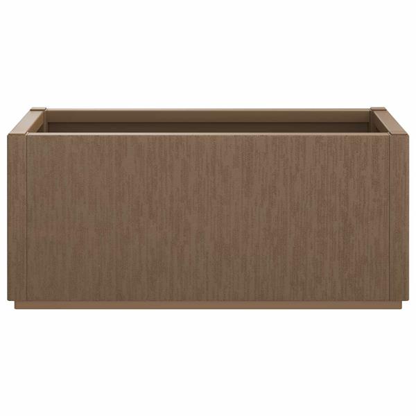 Grote foto vidaxl tuinbloembak bruin 80 x 36 x 35 cm pp tuin en terras overige tuin en terras