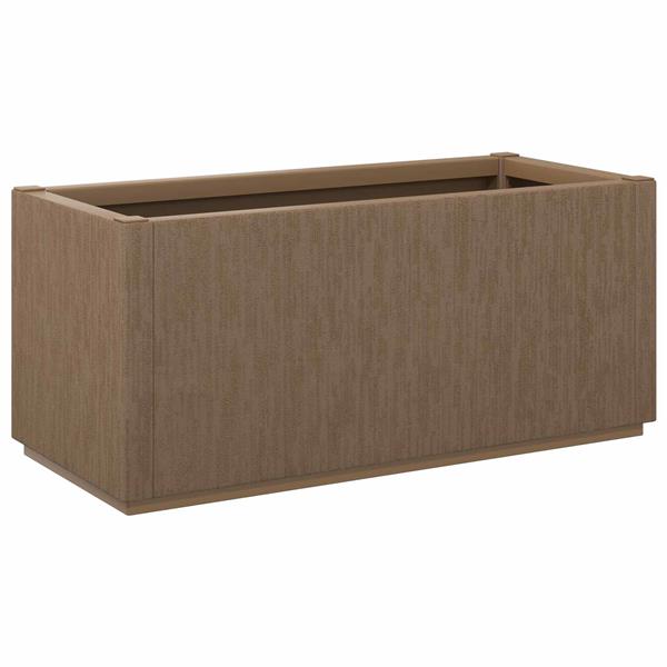 Grote foto vidaxl tuinbloembak bruin 80 x 36 x 35 cm pp tuin en terras overige tuin en terras