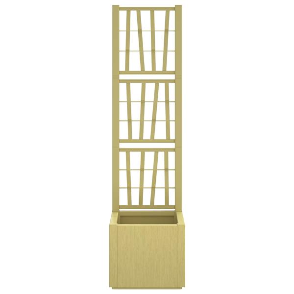 Grote foto vidaxl tuindruppel met trellis groen 36 x 36 x 140 cm pp tuin en terras overige tuin en terras