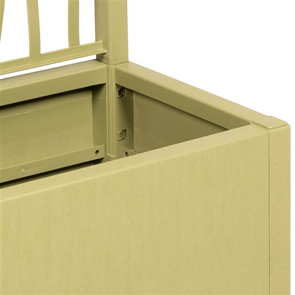 Grote foto vidaxl tuindruppel met trellis groen 36 x 36 x 140 cm pp tuin en terras overige tuin en terras