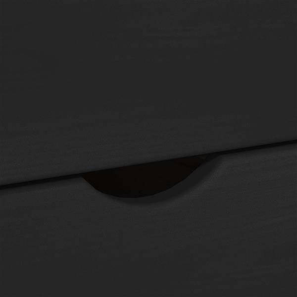 Grote foto vidaxl rolling kast zwart 63 5 x 39 x 65 5 cm massief vurenhout huis en inrichting overige