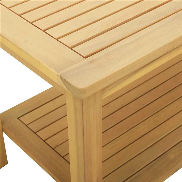 Grote foto vidaxl bijzettafel olie naturel 90 x 50 x 45 cm massief acaciahout huis en inrichting eettafels