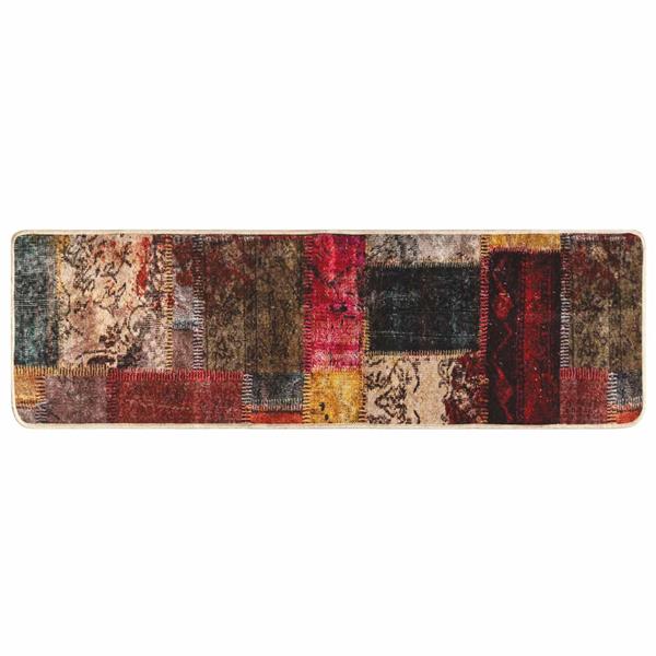 Grote foto vidaxl vloerkleedloper marsa multikleur 250 x 80 cm polyester en pvc huis en inrichting vloerbedekking en kleden
