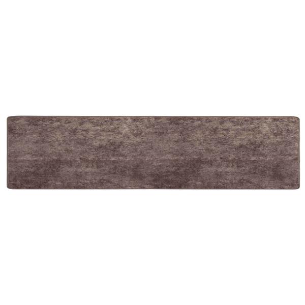Grote foto vidaxl vloerkleedloper marsa grijs 450 x 100 cm polyester en pvc huis en inrichting vloerbedekking en kleden