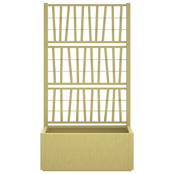 Grote foto vidaxl tuindruppel met trellis groen 80 x 36 x 140 cm pp tuin en terras overige tuin en terras