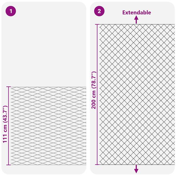 Grote foto vidaxl kettenschakelhek gegalvaniseerd 2 x 20 m glas tuin en terras tuindecoratie