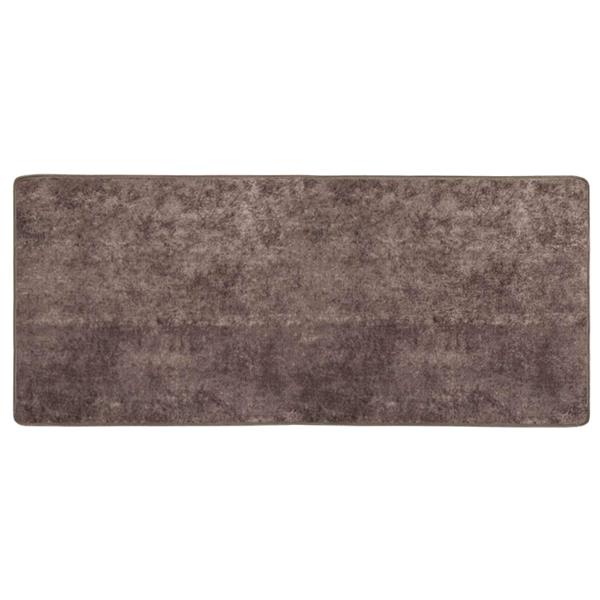 Grote foto vidaxl vloerkleedloper marsa grijs 100 x 50 cm polyester en pvc huis en inrichting vloerbedekking en kleden