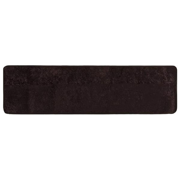 Grote foto vidaxl vloerkleedloper marsa antraciet 400 x 100 cm polyester en pvc huis en inrichting vloerbedekking en kleden